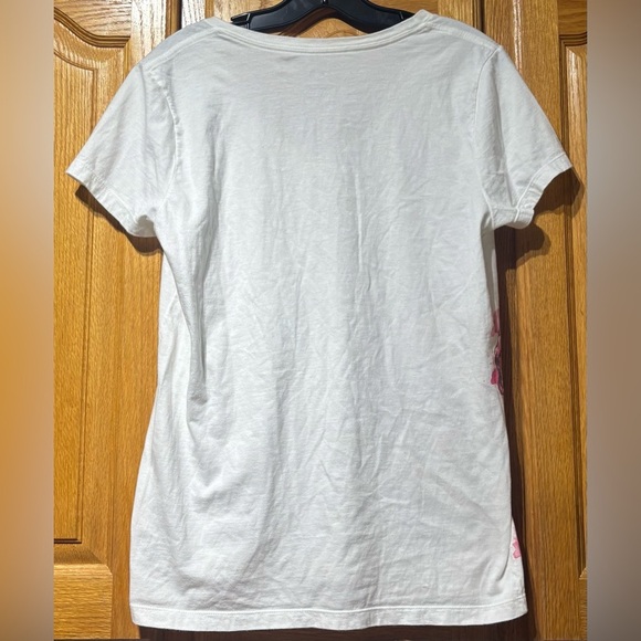 The North Face White Organic Cotton Blend V-Neck T-Shirt Women’s Large - Picture 7 of 7